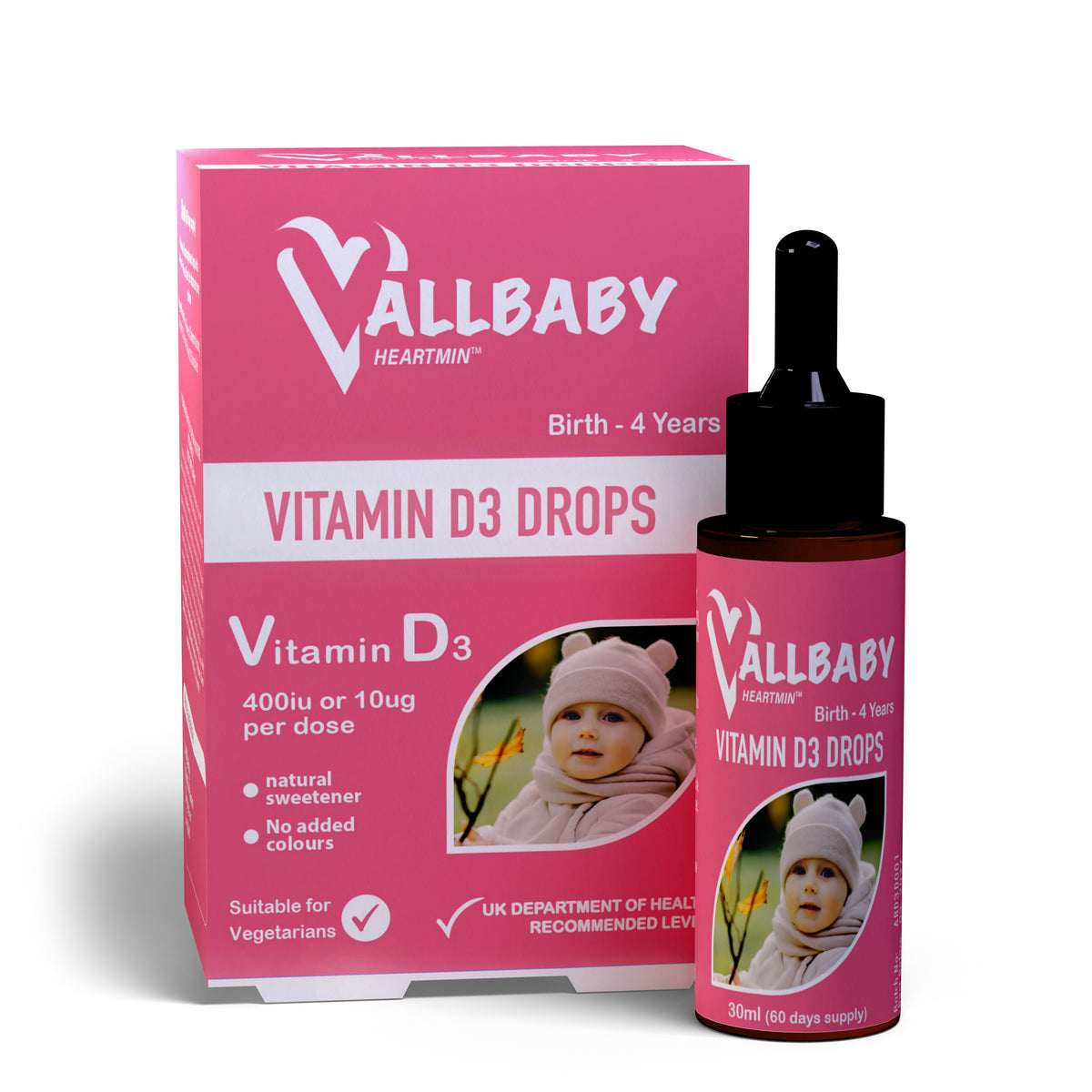 Vitamin D3 Drops for Babies (8.5-10µg)
