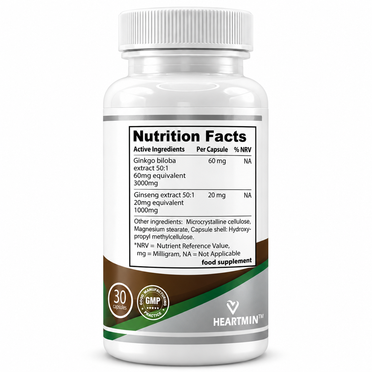 Ginkgo Biloba & Ginseng Complex – 30 Capsules