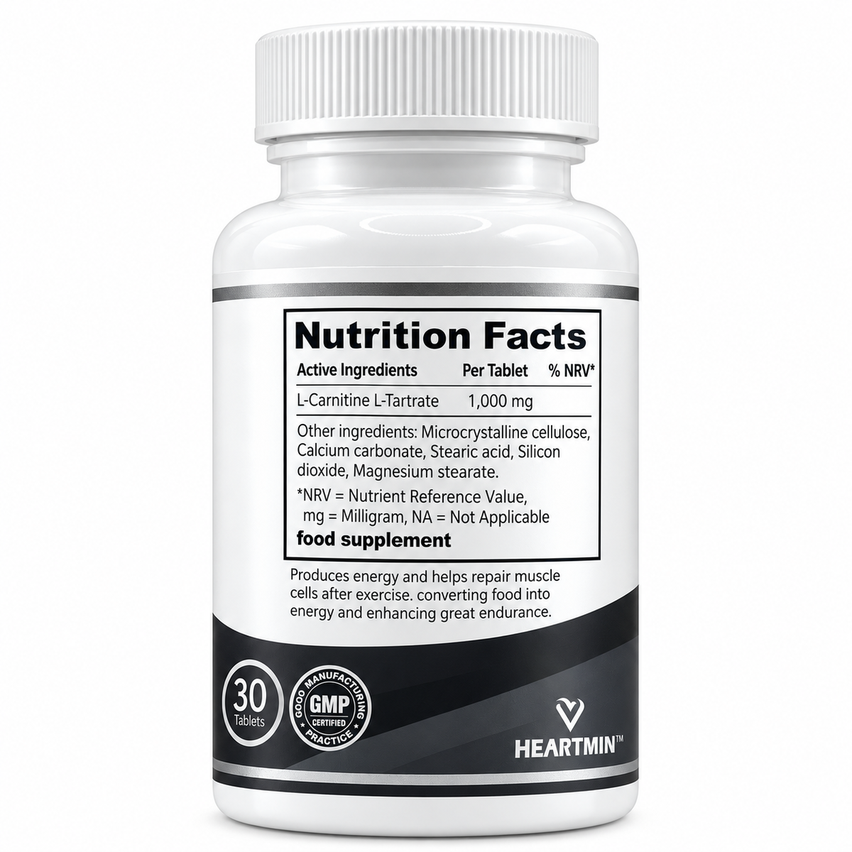L-Carnitine 1000 mg – 30 Tablets