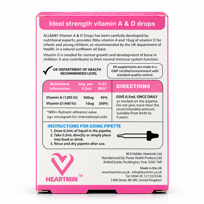 ALLBABY Vitamin A & D Drops – 30ml Birth to 4 Years