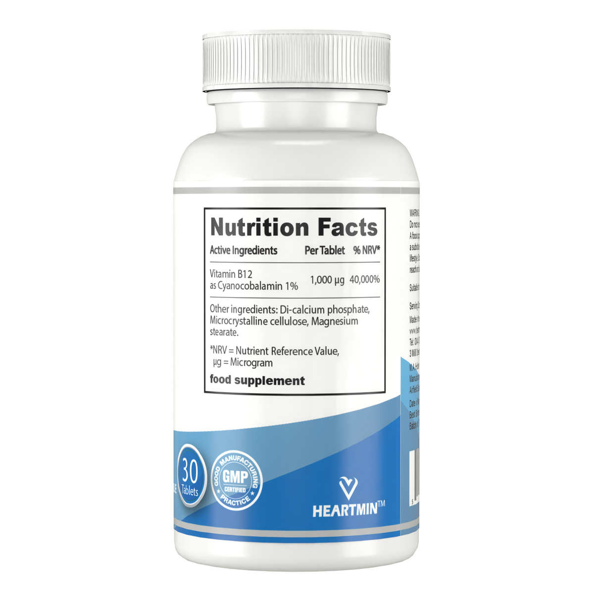 Vitamin B12 1,000 µg – 30 Tablets