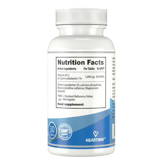 Vitamine B12 1 000 µg – 30 comprimés
